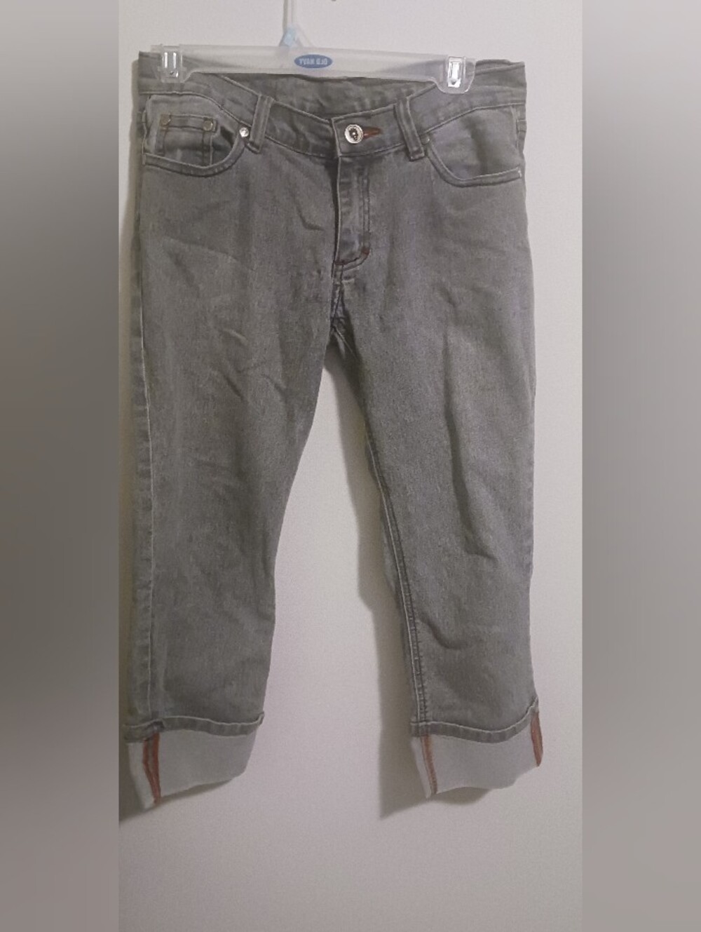 Vintage Beauty Fiend Cuffed Capri Jeans Y2K Mall Goth Punk S - Picture 4 of 6